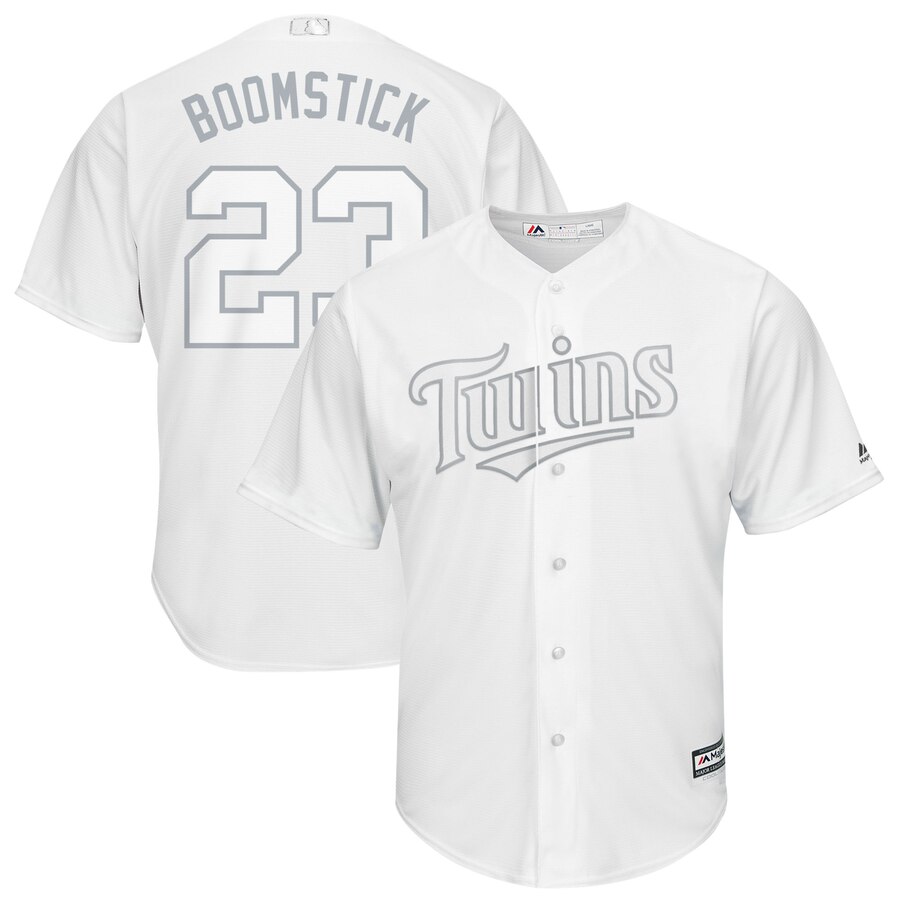 Men Minnesota Twins 23 Boomstick white MLB Jerseys